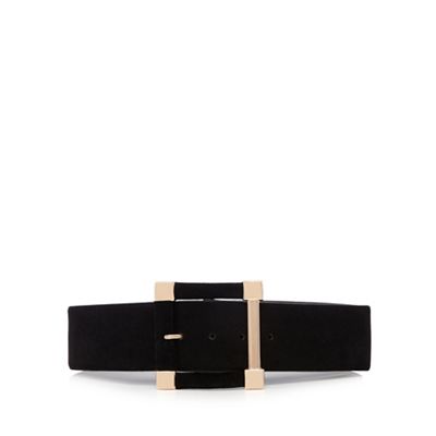 The Collection Black square buckle belt